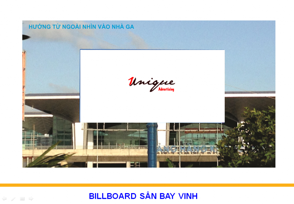 quảng cáo Billboard trong sân bay Vinh