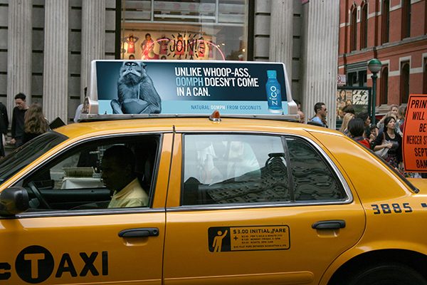 taxi top advertising