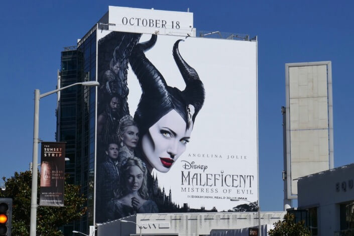 quảng cáo billboard cho phim maleficent