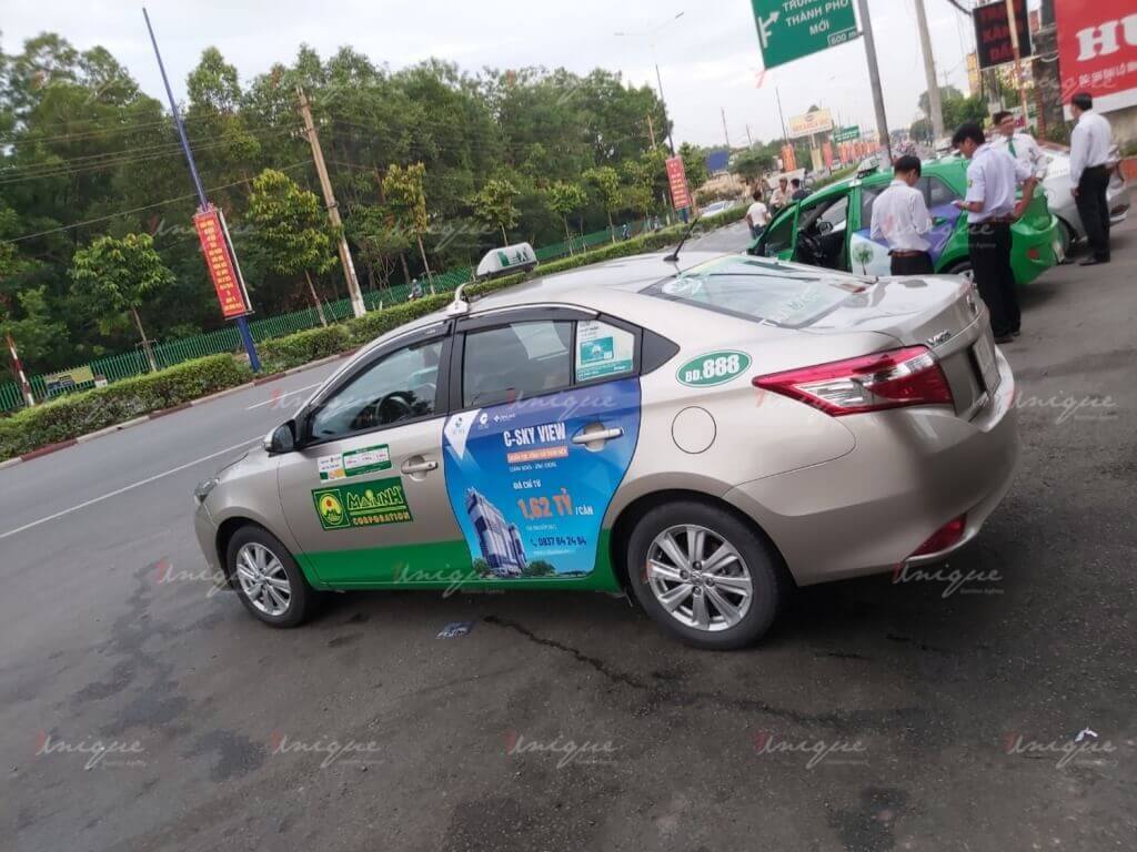 bất động sản c-skyview quảng cáo taxi