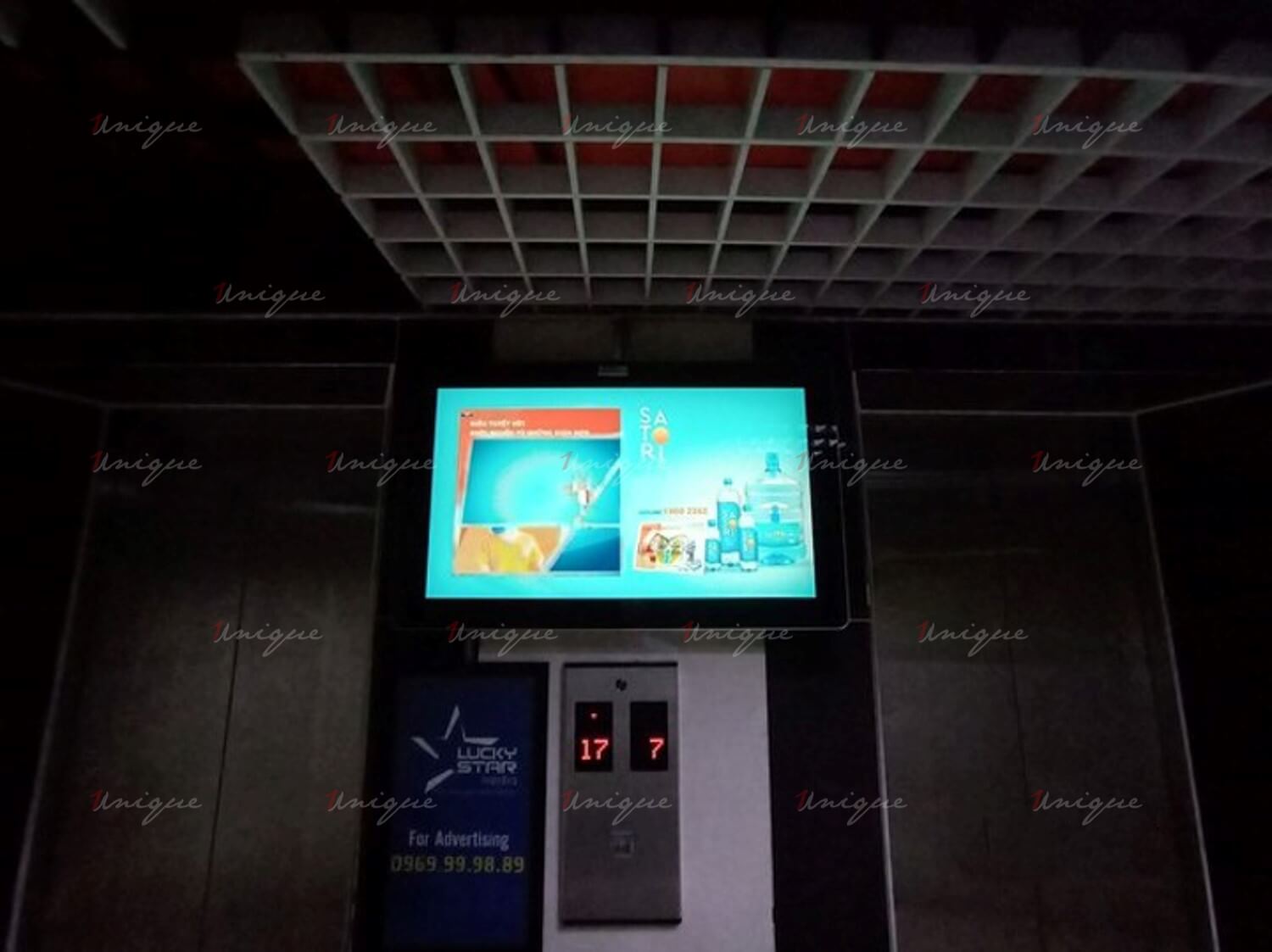 satori quảng cáo trên màn hình lcd