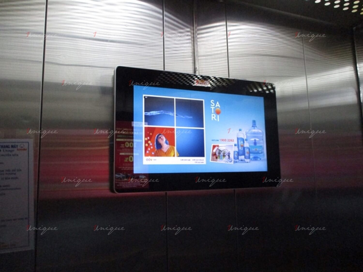 satori quảng cáo trên màn hình lcd